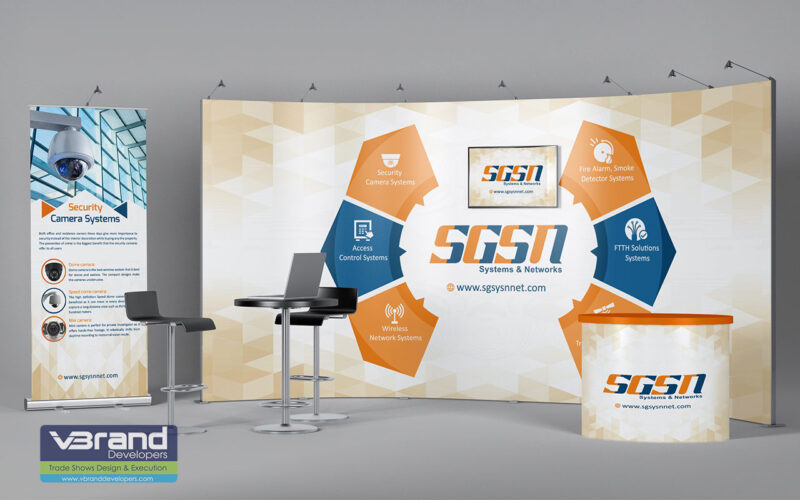 Trade Show Displays, Booths & Exhibit for SGSN | V Brand Developers ...